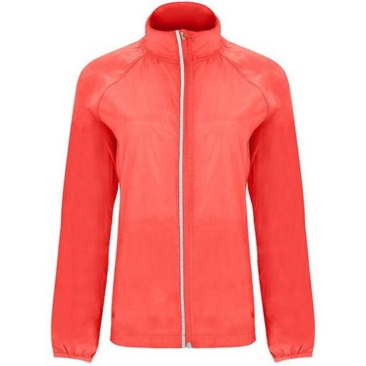 Damska kurtka wiatrówka Slim RY5051 - Fluor Coral 234