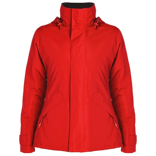 Damska kurtka parka slim RY5078 - Red 60