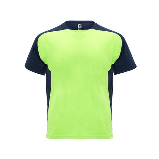 T-shirt Raglanowy Funkcyjny Oddychajacy RY6399 - Fluor Green 222 & Navy Blue 55