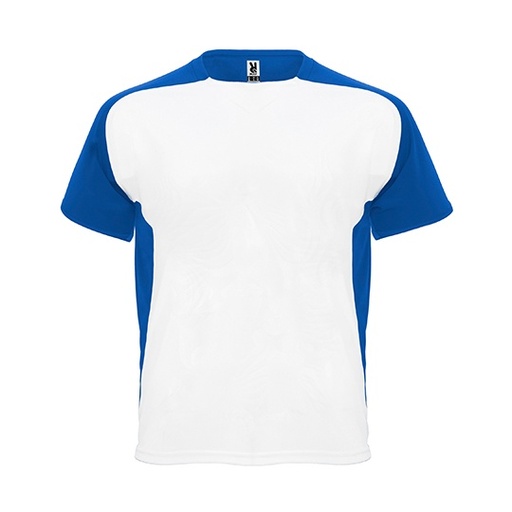 T-shirt funkcyjny z raglanowymi rękawami RY6399 - White 01 & Royal Blue 05