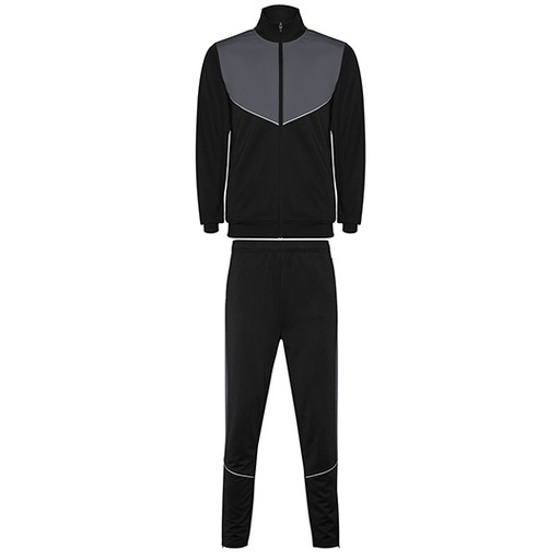 Dres dziecięcy sportowy slim z zamkami RY6402K - Black 02 & Ebony 231