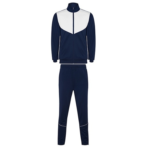 Dres dziecięcy sportowy slim z zamkami RY6402K - Navy Blue 55 & White 01