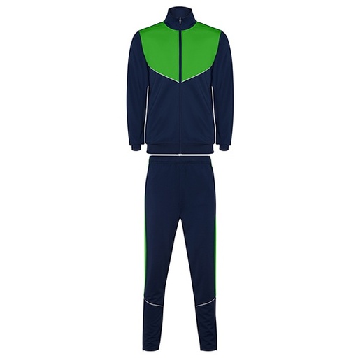 Dres Sportowy Dziecięcy Slim Interlock z Zamkami RY6402K - Navy Blue 55 & Fern Green 226