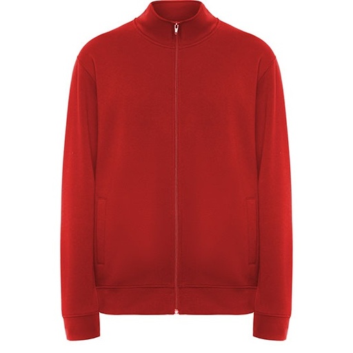 Bluza Zapinana z Kapturem ze Stójką Bawełniana Poliestrowa RY6439 - Red 60