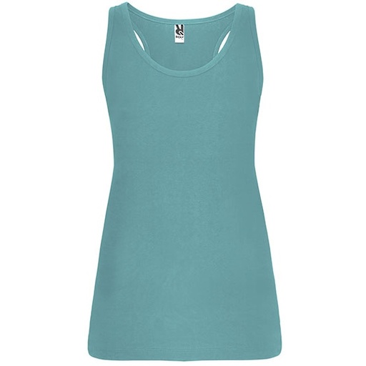 Top Damski Dopasowany Bawełniany RY6535 - Dusty Blue 267
