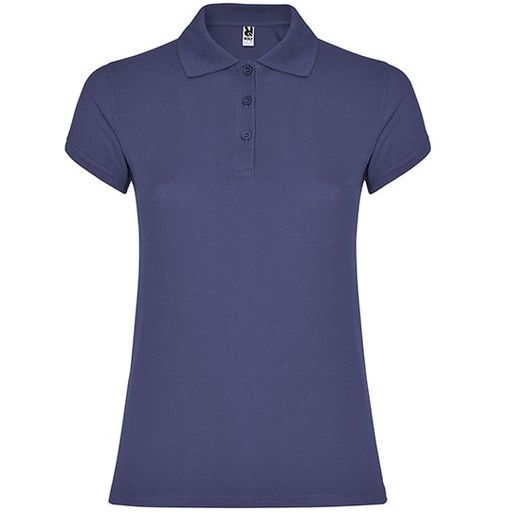 Koszulka Polo Damska Slim Pika RY6634 - Denim Blue 86