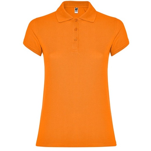 Damska koszulka polo slim RY6634 - Orange 31