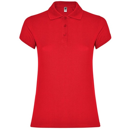 Damska koszulka polo slim RY6634 - Red 60