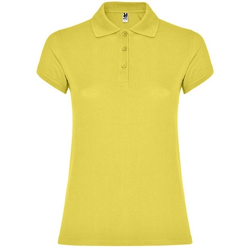 Damska koszulka polo slim RY6634 - Amarillo Maiz 163