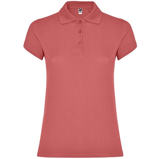 Damska polo slim RY6634 - Chrysanthemum Red 262
