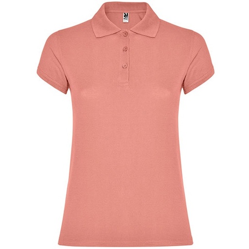 Damska koszulka polo slim RY6634 - Clay Orange