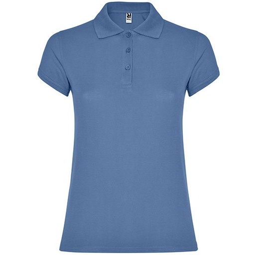 Damska koszulka polo slim RY6634 - Riviera Blue