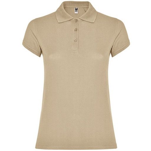 Damska koszulka polo slim RY6634 - Sand 07