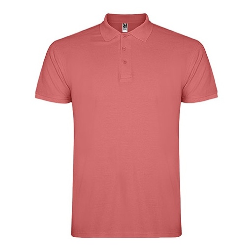 Koszulka Polo Meska Pique RY6638 - Chrysanthemum Red 262