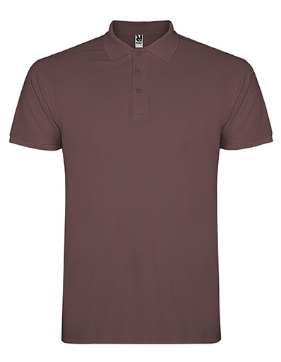 [RY6638-1000364438] Męska koszulka polo RY6638 - Pale Red