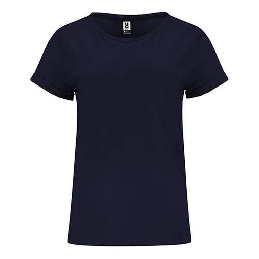 Damski T-shirt z wywijanymi rękawami RY6643 - Navy Blue 55