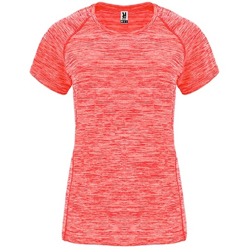 Damski t-shirt funkcyjny RY6649 - Heather Fluor Coral 244