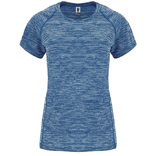T-shirt Damski Luzny Kroj Poliester Funkcyjny RY6649 - Heather Navy Blue 247