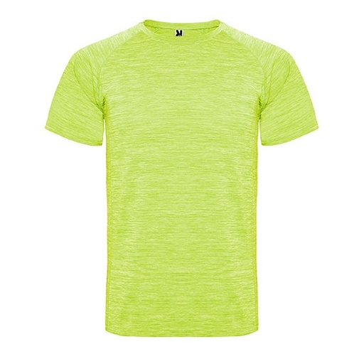 Męski T-shirt Funkcyjny Raglanowy RY6654 - Heather Fluor Yellow