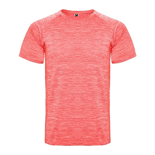 Dziecięcy t-shirt funkcyjny z raglanowym rękawem RY6654K - Heather Fluor Coral 244