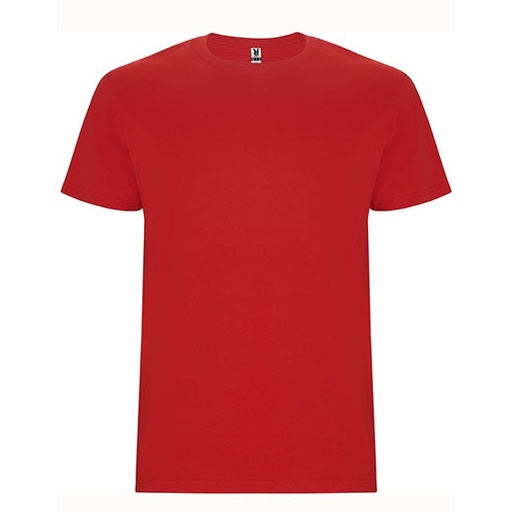 T-Shirt Meski Bez Szwow Bocznych Bawelniany RY6681 - Red 60