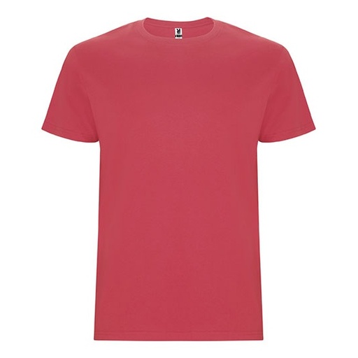 T-Shirt Meski Bez Szwow Bocznych Bawelniany RY6681 - Chrysanthemum Red 262