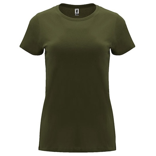 Damski T-shirt Slim RY6683 - Army Green