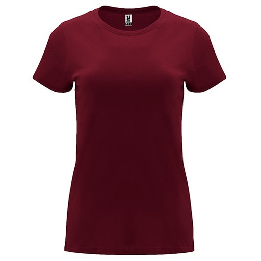 Damski T-shirt Slim RY6683 - Garnet Red 57