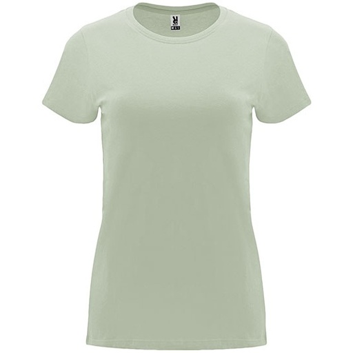 Damski T-shirt Slim RY6683 - Mist Green