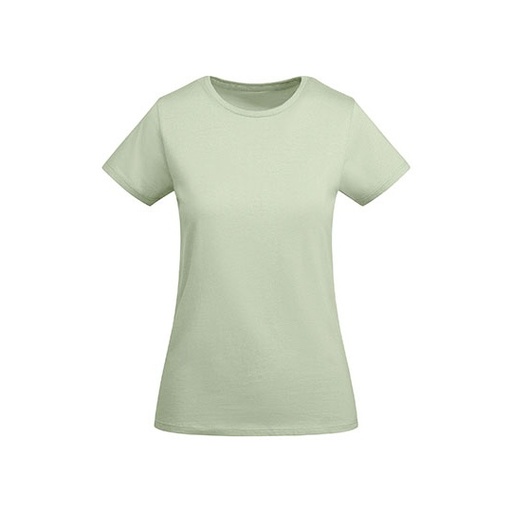 Dopasowany t-shirt damski z krótkim rękawem RY6699 - Mist Green