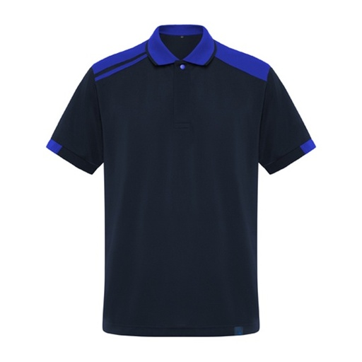 Polo z kontrastowymi detalami RY8410 - Navy Blue 55 & Royal Blue 05