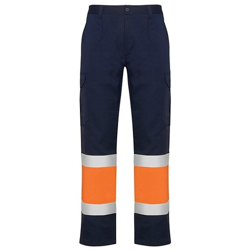 Spodnie robocze odblaskowe RY9300 - Navy Blue 55 & Fluor Orange 223