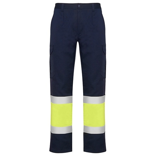 Spodnie robocze odblaskowe RY9300 - Navy Blue 55 & Fluor Yellow 221