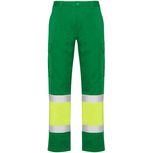Spodnie robocze odblaskowe RY9300 - Garden Green 52 & Fluor Yellow 221