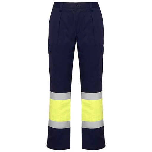 Spodnie Zimowe Odblaskowe Wielokieszeniowe RY9301 - Navy Blue 55 & Fluor Yellow 221