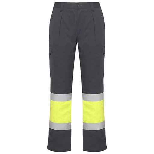 Spodnie Zimowe Odblaskowe Wielokieszeniowe RY9301 - Lead 23 & Fluor Yellow 221