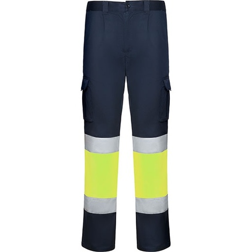 Spodnie robocze RY9312 - Navy Blue 55 & Fluor Yellow 221