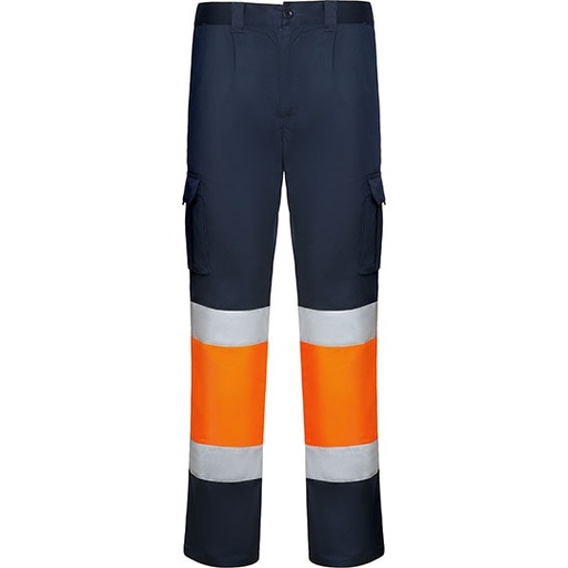 Spodnie robocze RY9312 - Navy Blue 55 & Fluor Orange 223
