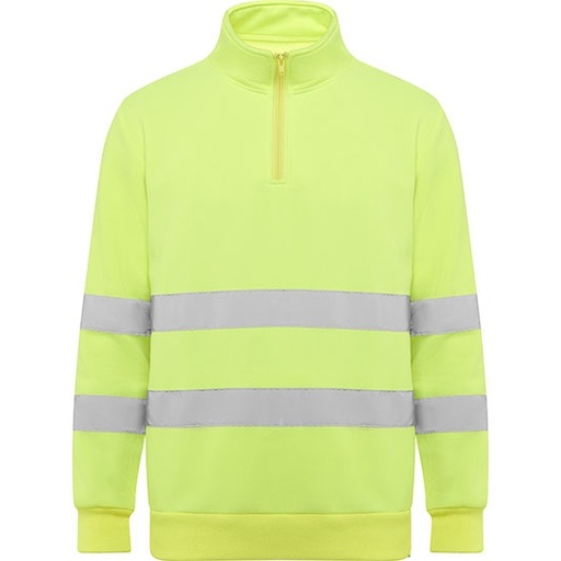 Bluza ostrzegawcza z półzamkiem i ściągaczem RY9314 - Fluor Yellow 221