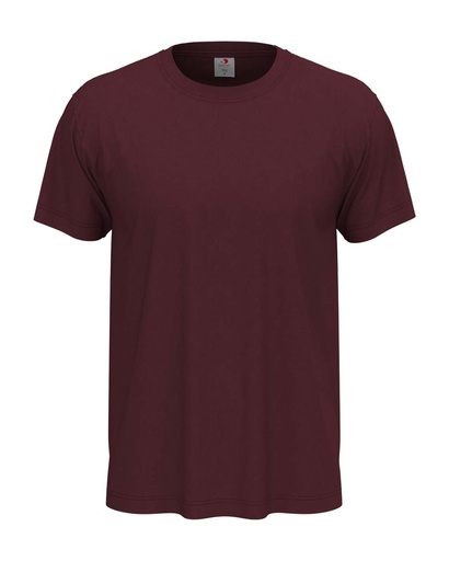 T-shirt Klasyczny Unisex Melanżowy S140 - Bordeaux