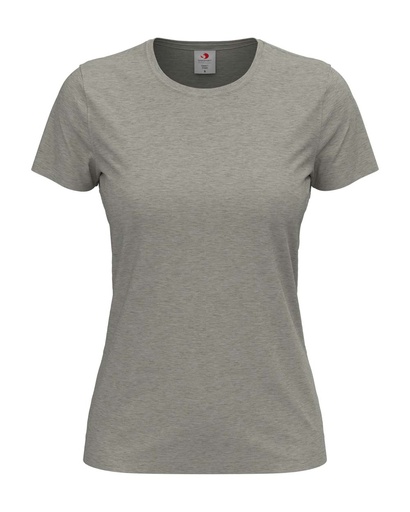 Klasyczny damski t-shirt S141 - Grey Heather