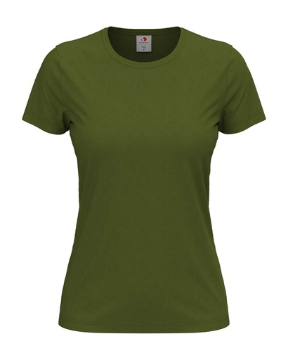Klasyczny damski t-shirt S141 - Hunters Green
