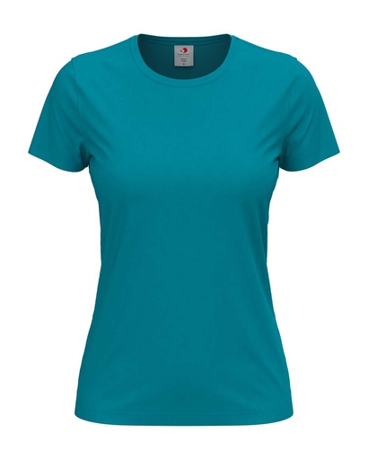 Klasyczny damski t-shirt S141 - Ocean Blue