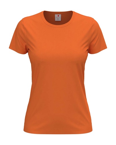 T-shirt damski klasyczny S141 - Orange