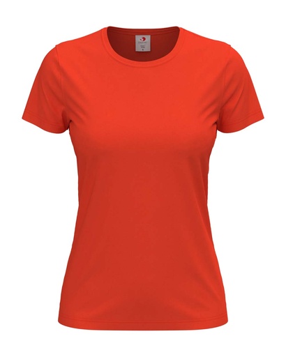 Klasyczny damski t-shirt S141 - Brilliant Orange