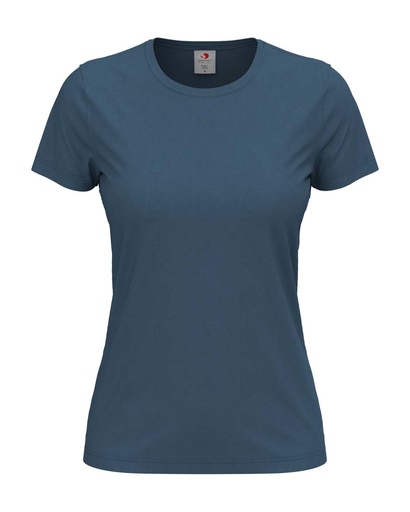 T-shirt Klasyczny damski S141 - Denim Blue