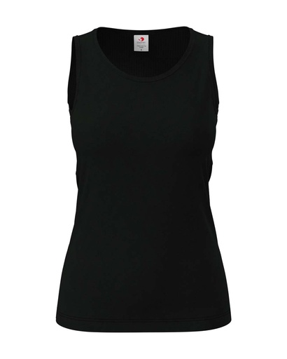 Koszulka Tank Top Damska S265 - Black Opal