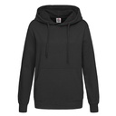 Bluza Damska Klasyczna z Kapturem - Black Opal