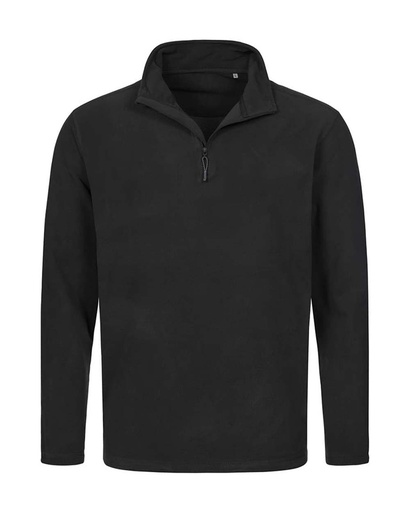 Bluza polarowa z półgolfem i zamkiem 1/2 S5020 - Black Opal