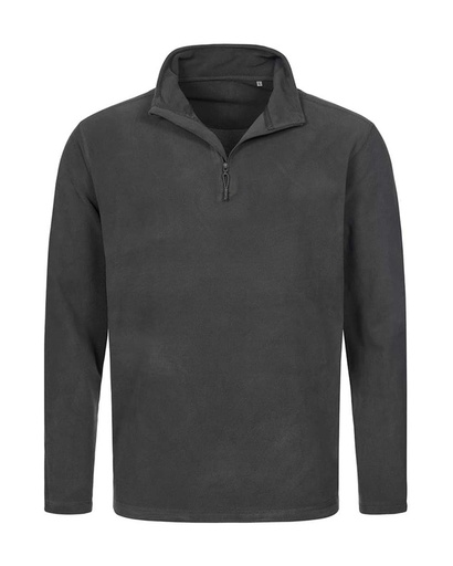 Bluza polarowa z półgolfem i zamkiem 1/2 - S5020 Grey Steel (Solid)